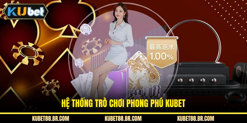 Hệ thống trò chơi phong phú KUBET